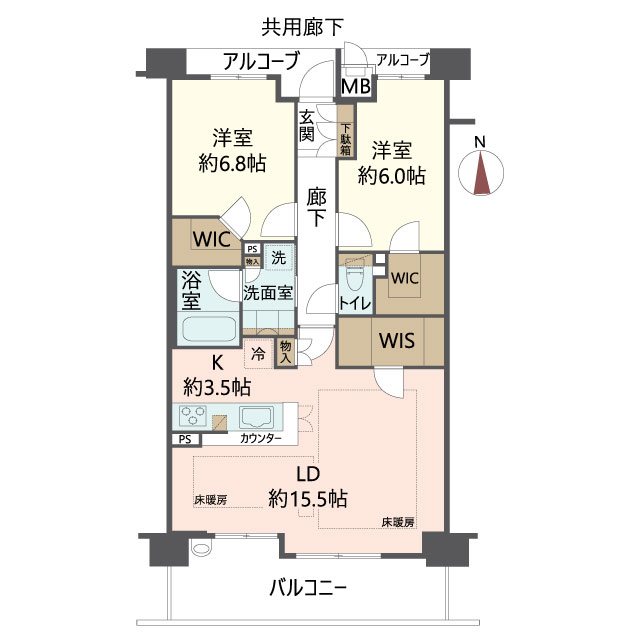 物件の間取り画像