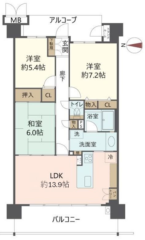 物件の間取り画像