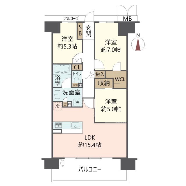 物件の間取り画像