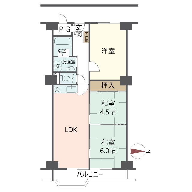 物件の間取り画像