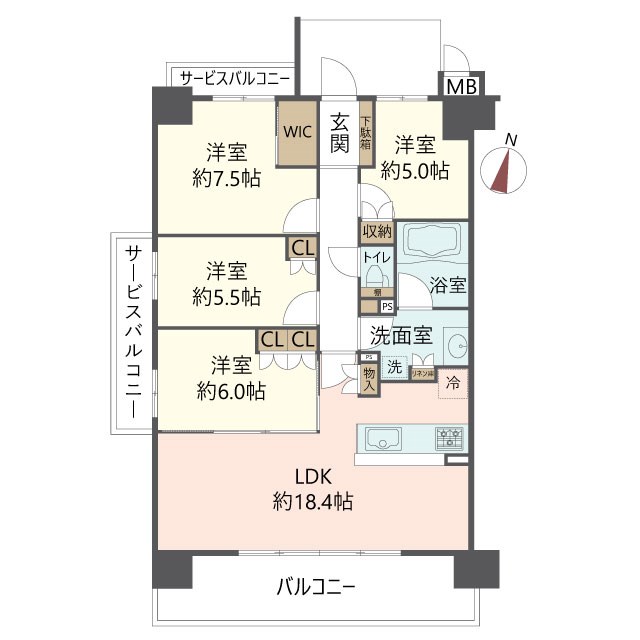 物件の間取り画像