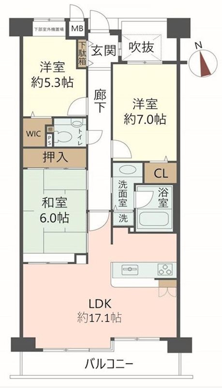 物件の間取り画像