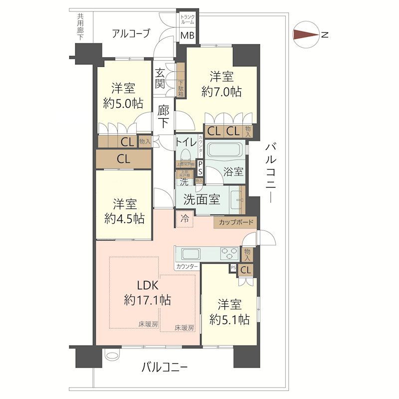 物件の間取り画像