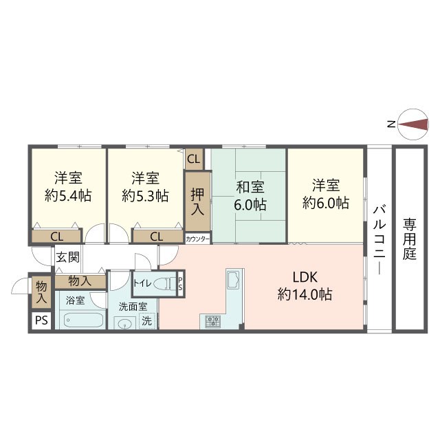 物件の間取り画像