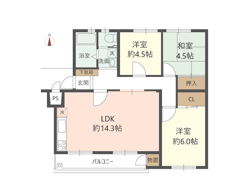 物件の間取り画像