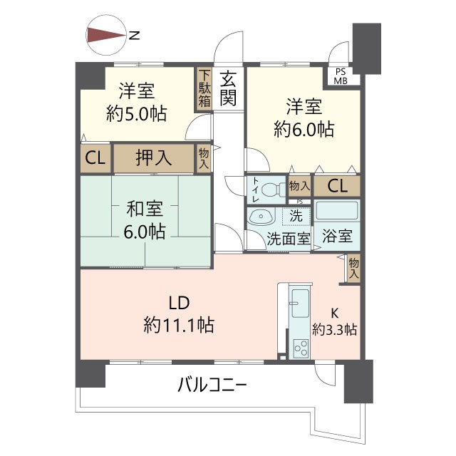 物件の間取り画像