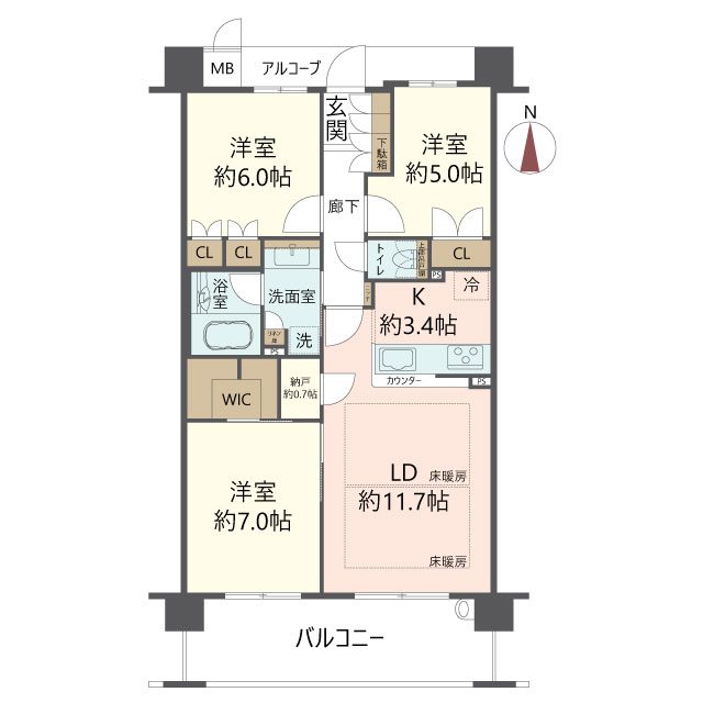 物件の間取り画像