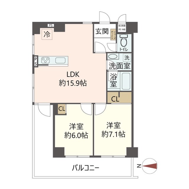 物件の間取り画像