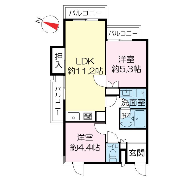 物件の間取り画像