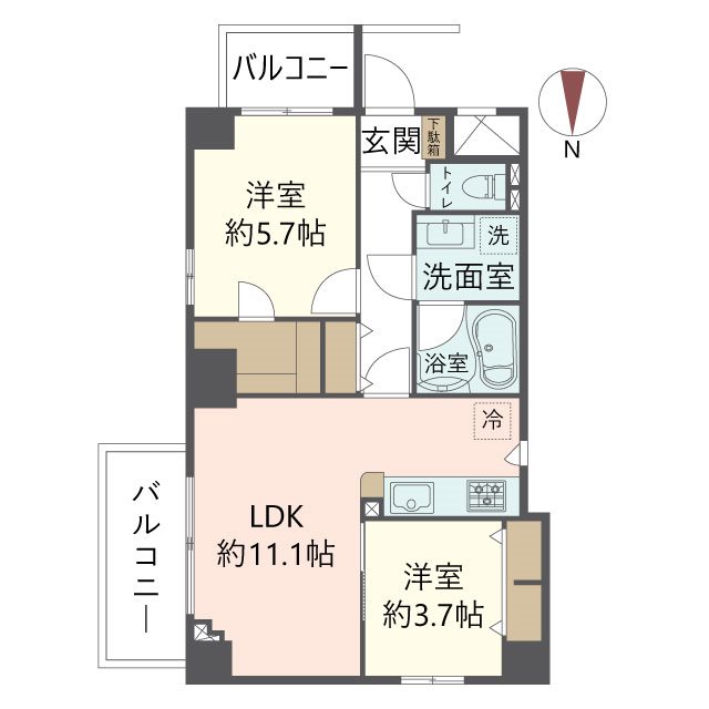 物件の間取り画像