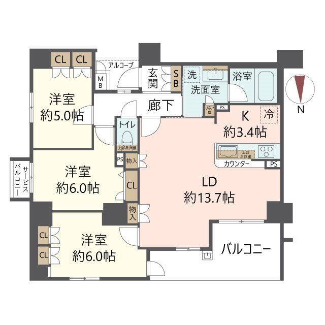 物件の間取り画像