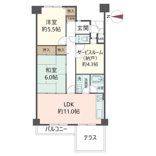 物件の間取り画像