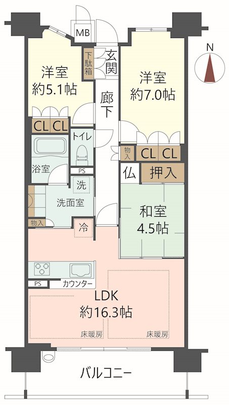 物件の間取り画像