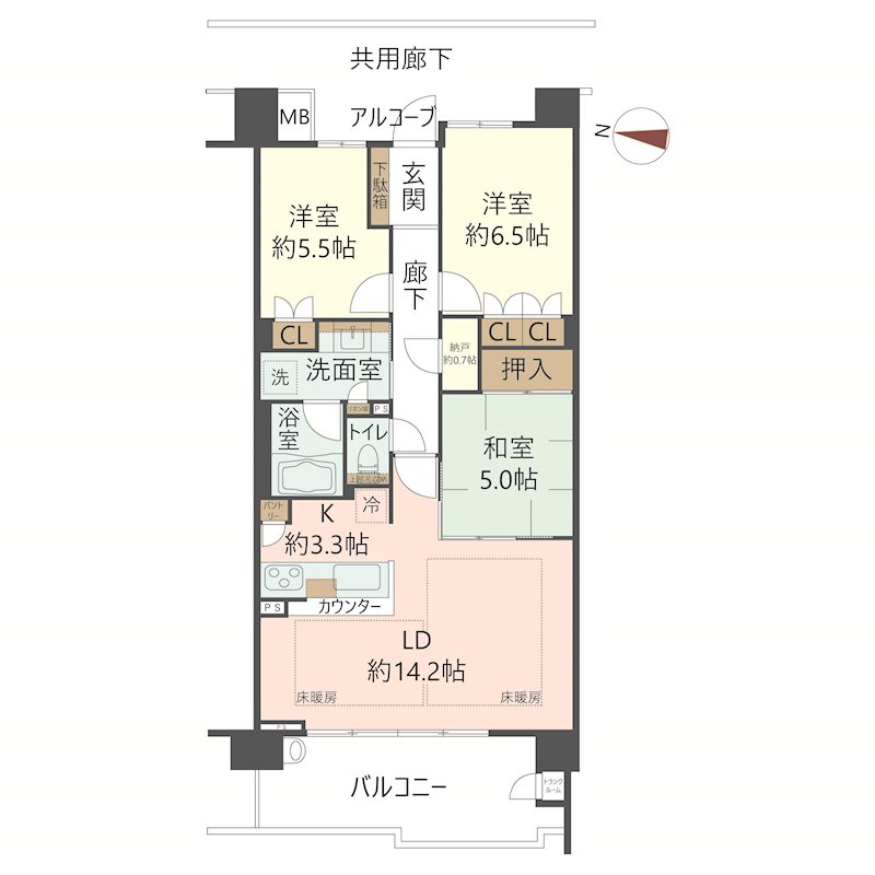物件の間取り画像