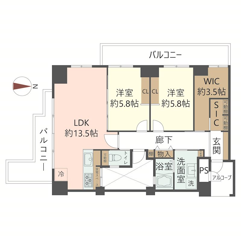 物件の間取り画像