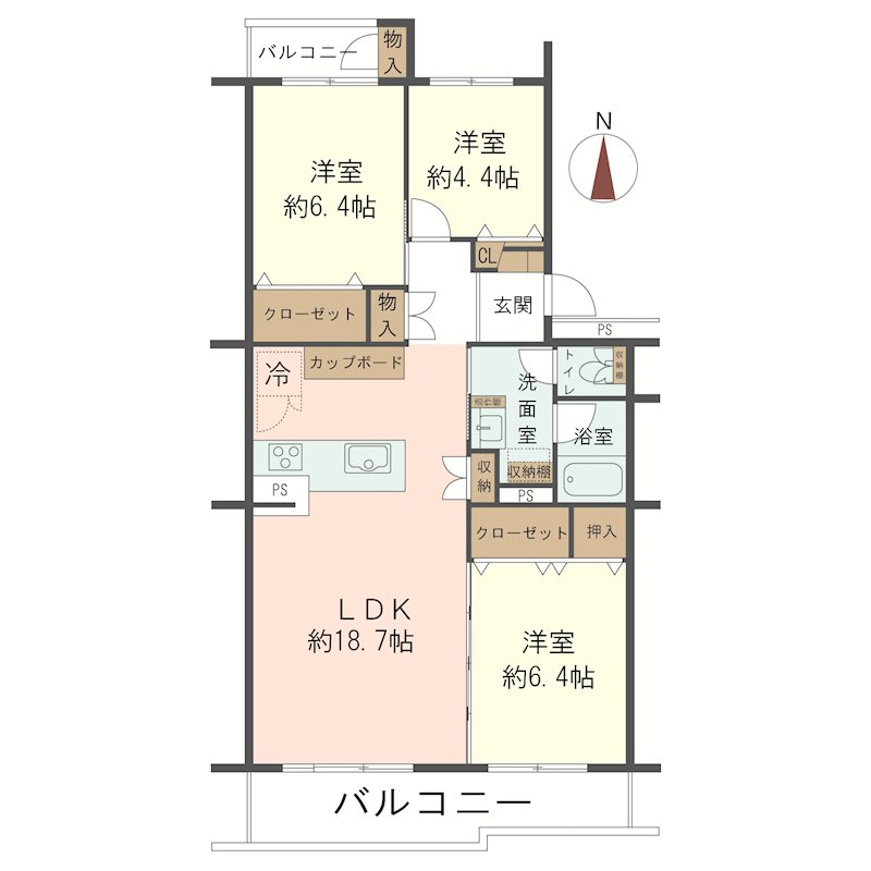 物件の間取り画像