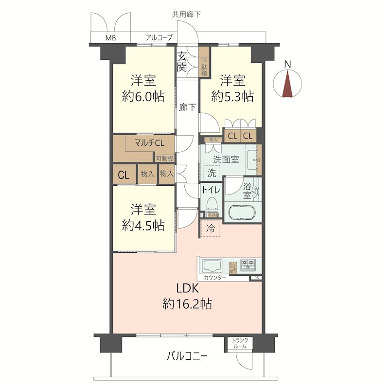 物件の間取り画像