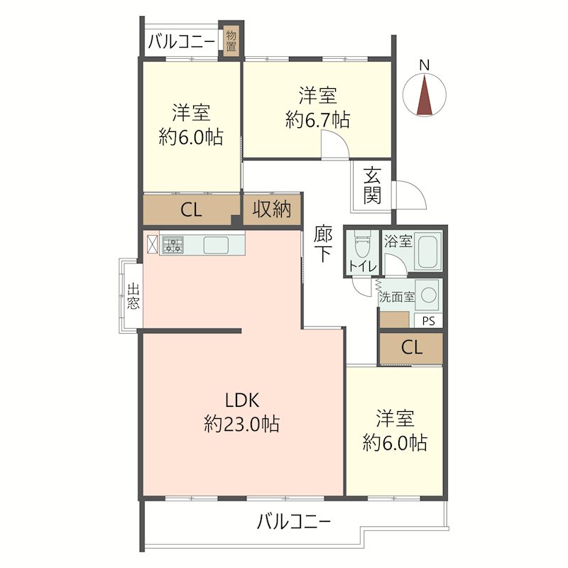 物件の間取り画像