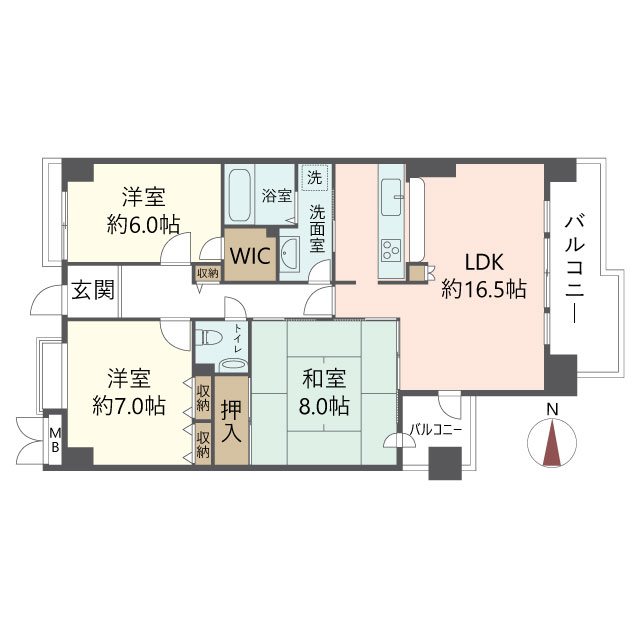 物件の間取り画像