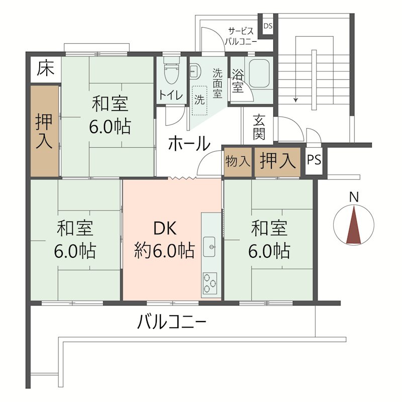物件の間取り画像