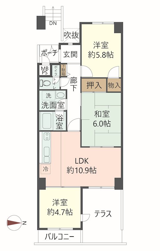 物件の間取り画像