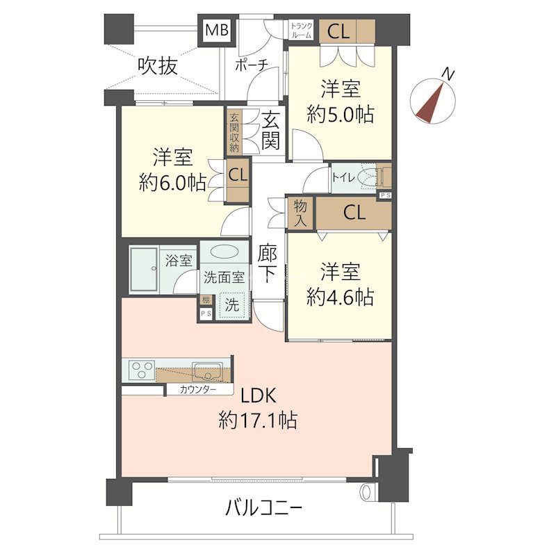 物件の間取り画像