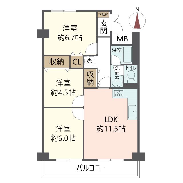 物件の間取り画像