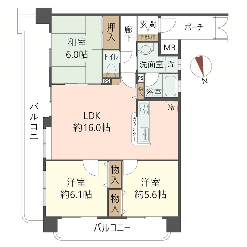 物件の間取り画像