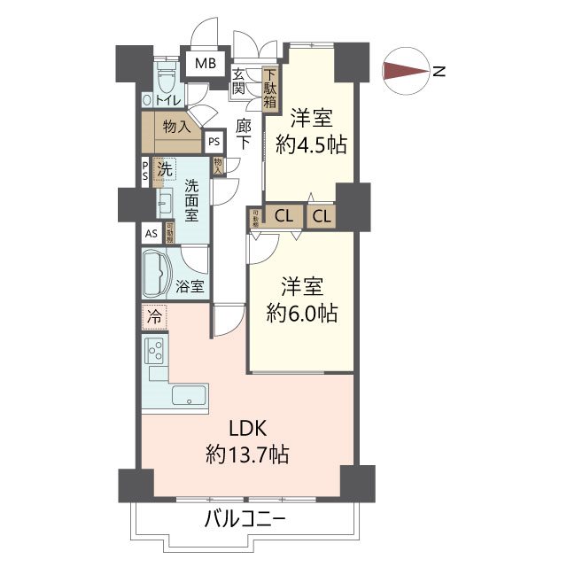 物件の間取り画像