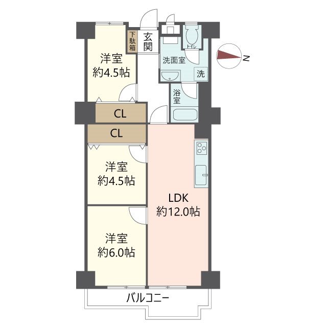 物件の間取り画像