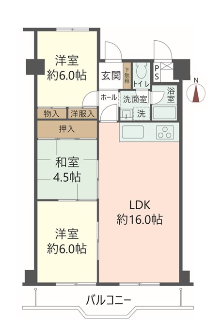 物件の間取り画像