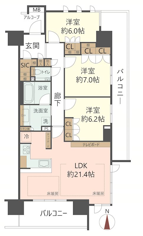 物件の間取り画像