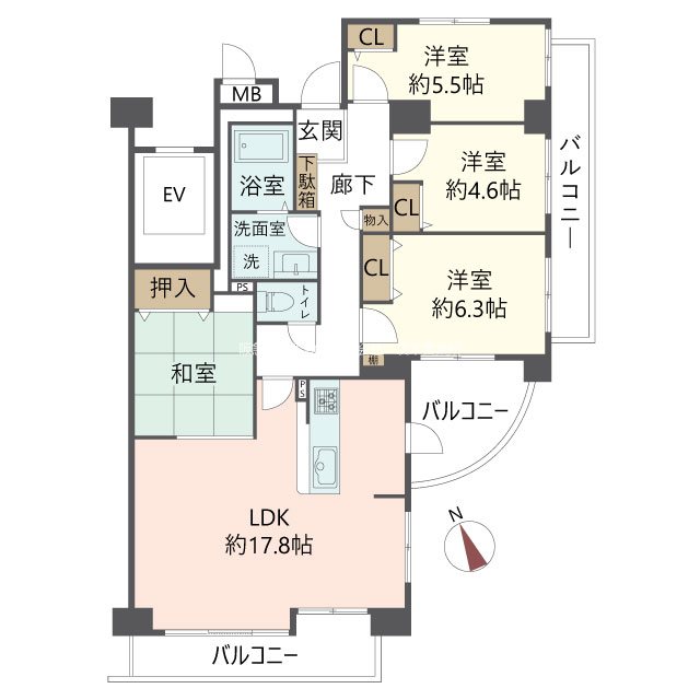 物件の間取り画像