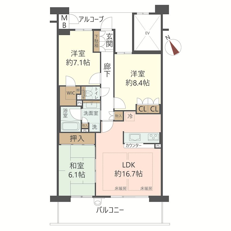 物件の間取り画像