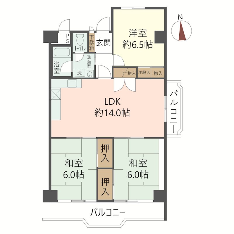 物件の間取り画像
