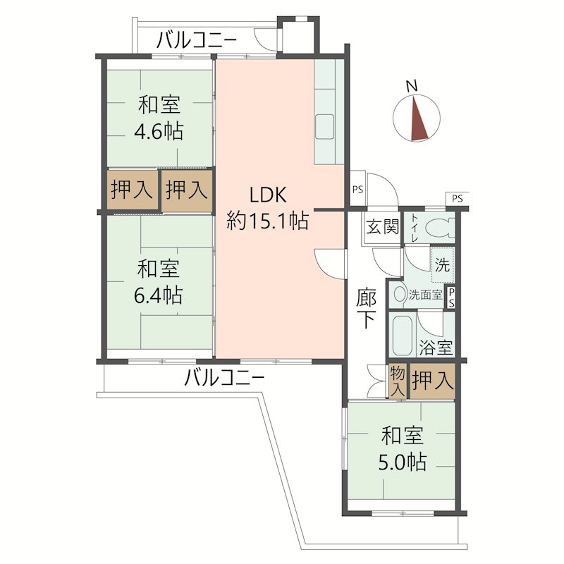 物件の間取り画像