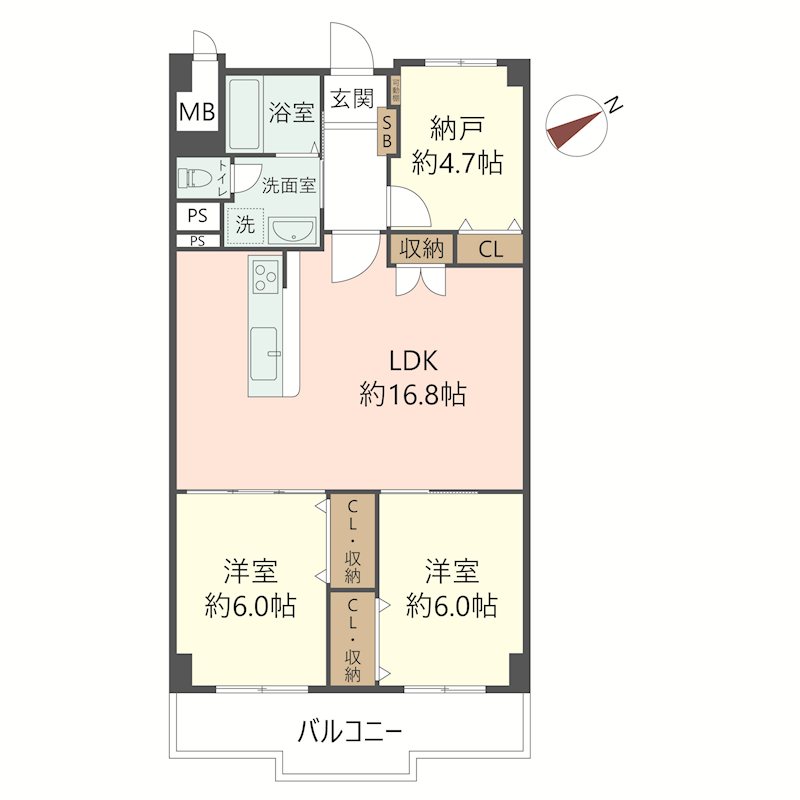 物件の間取り画像