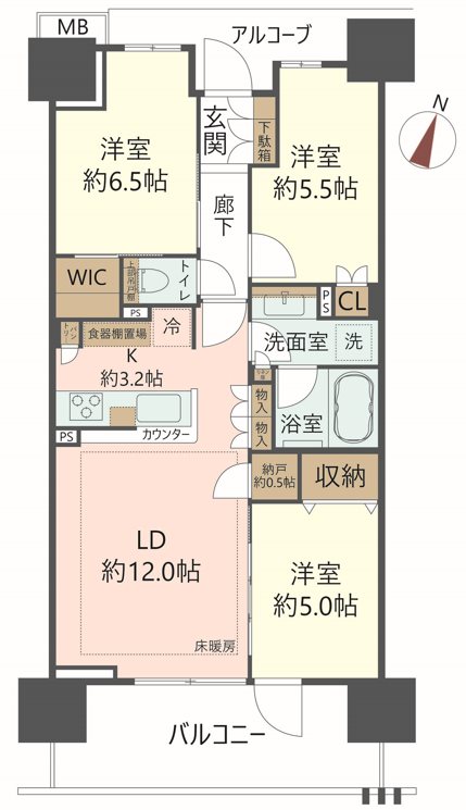 物件の間取り画像