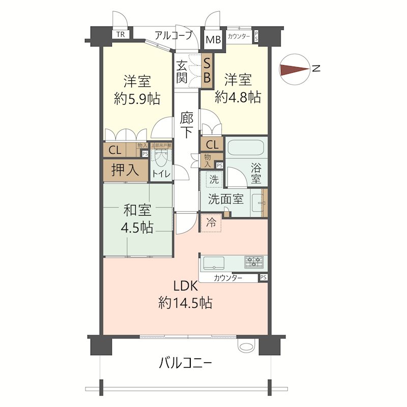 物件の間取り画像