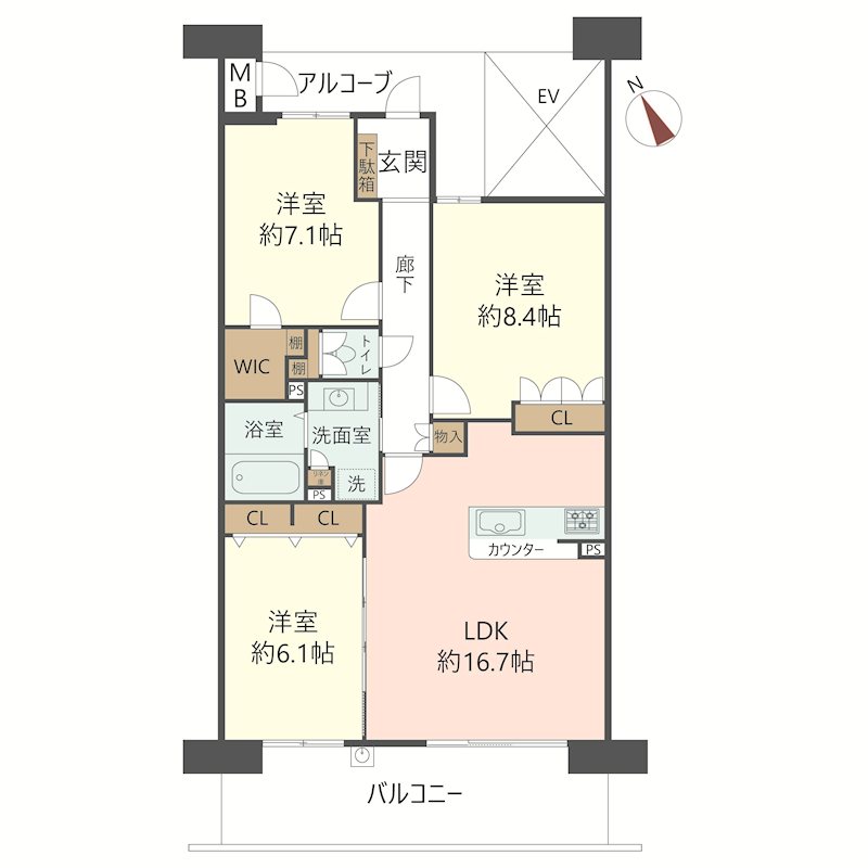 物件の間取り画像