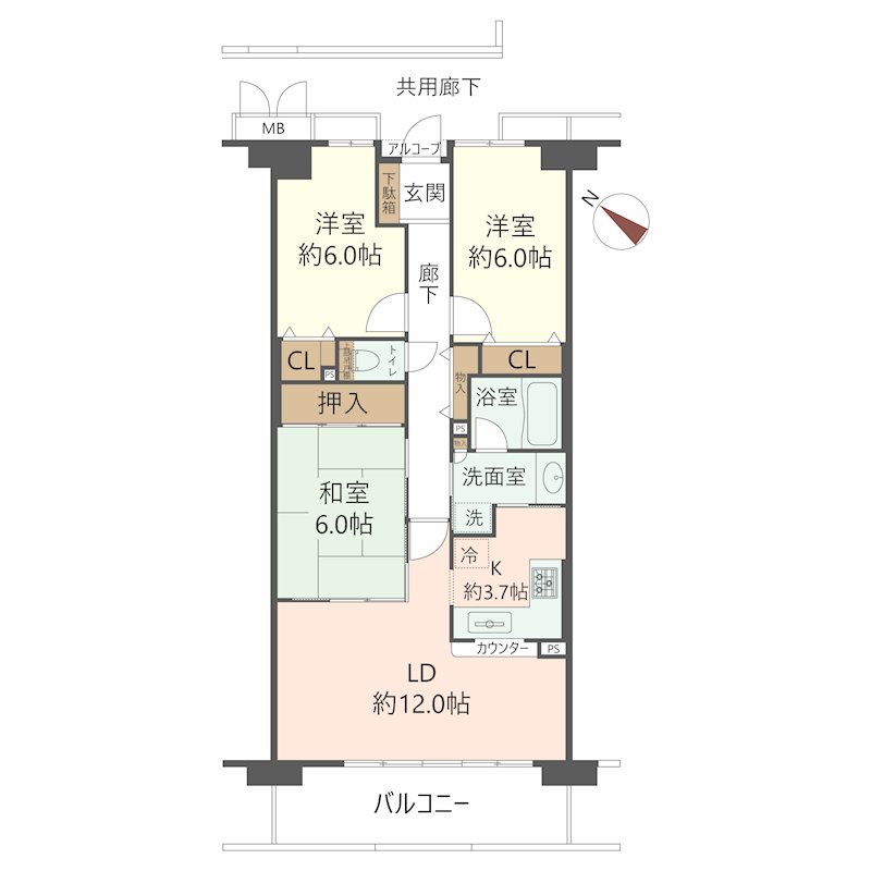 物件の間取り画像