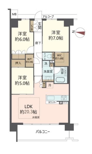 物件の間取り画像