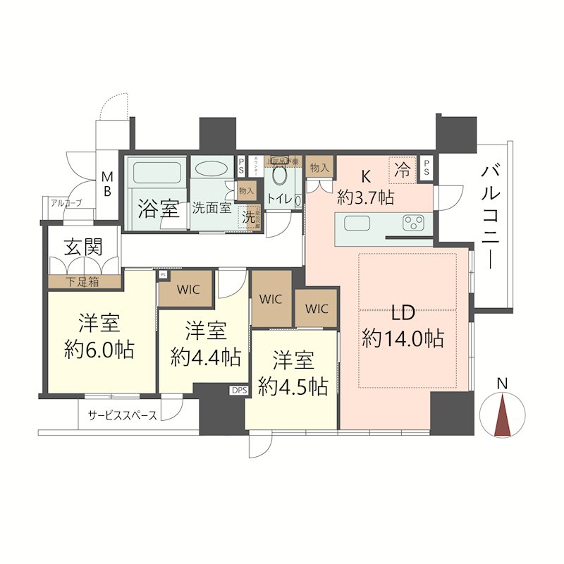 物件の間取り画像