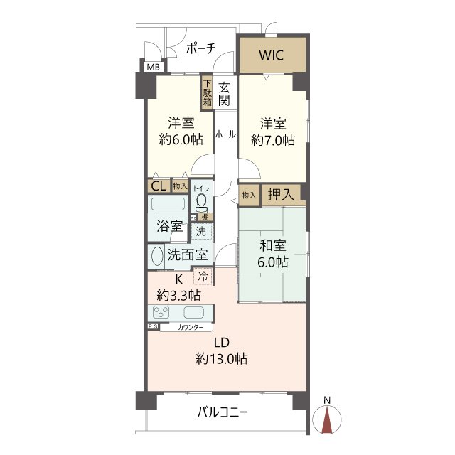 物件の間取り画像