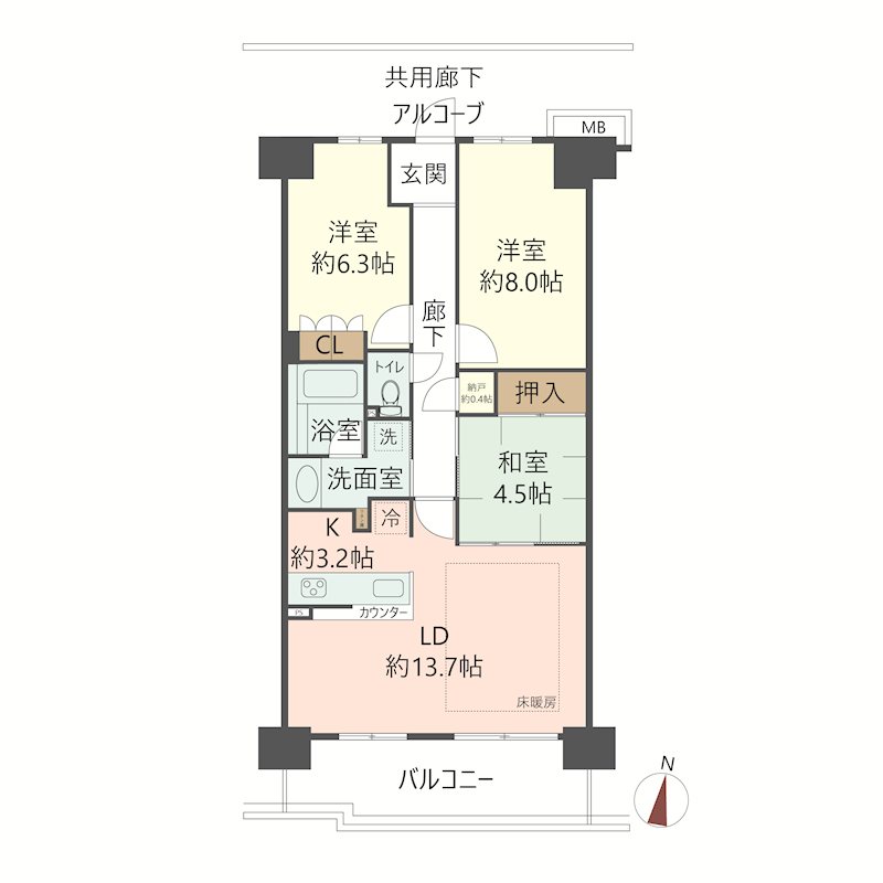 物件の間取り画像