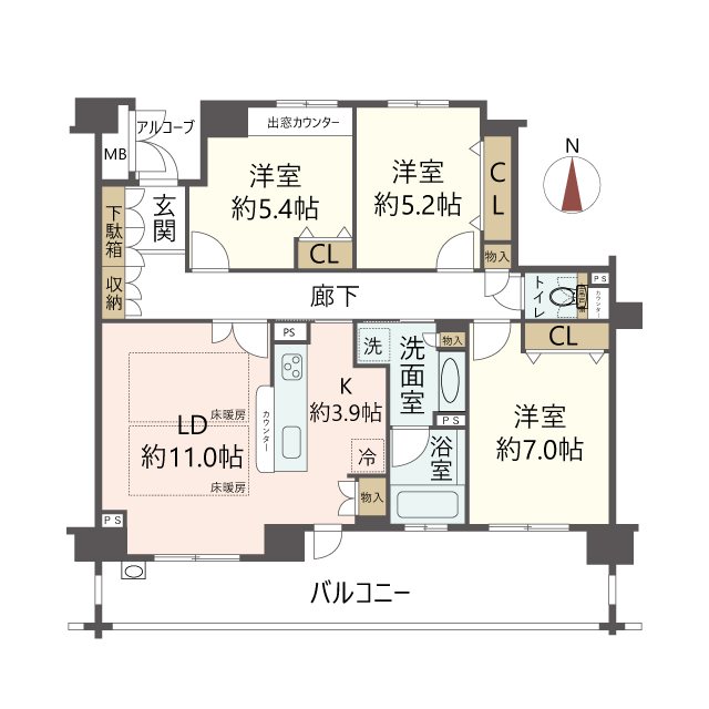 物件の間取り画像