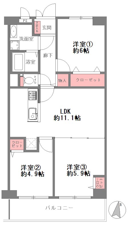 物件の間取り画像