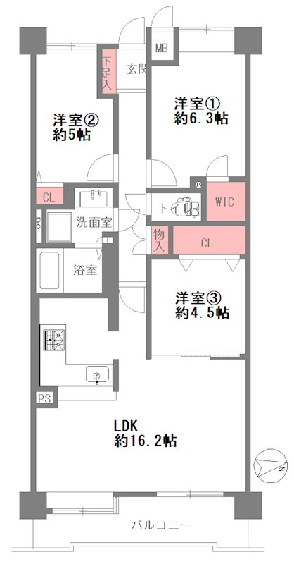 物件の間取り画像