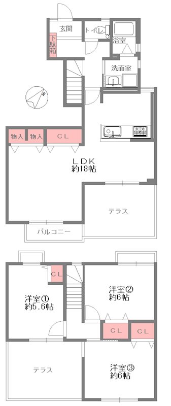 物件の間取り画像