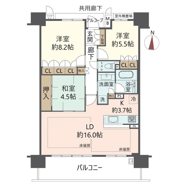 物件の間取り画像